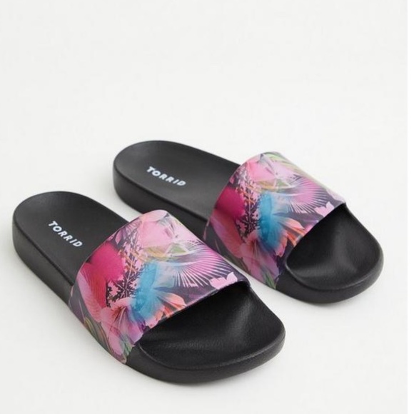 Torrid Floral Rubber Pool Slide (WW) - Picture 1 of 4